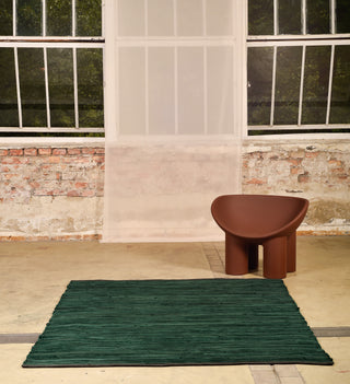 Velvet Rug dunkelgrün