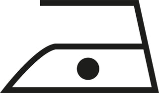 Bei geringer Hitze bügeln Symbol