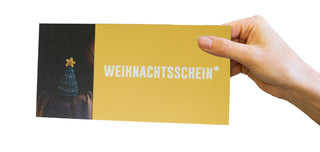 Weihnachtsgeschenk Gutschein